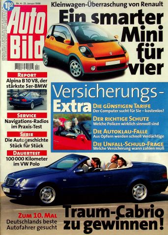 Deckblatt Auto Bild (04/1998)